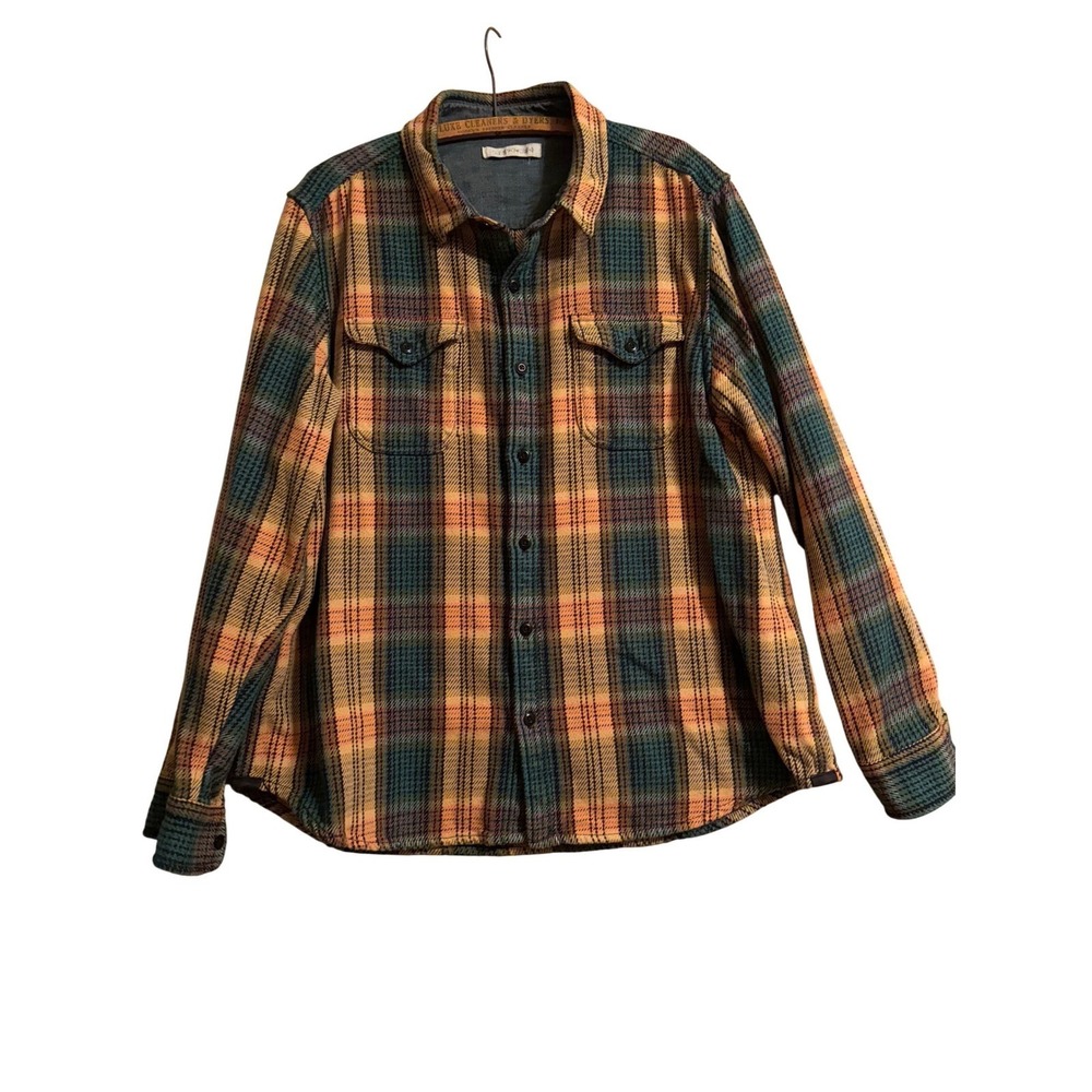 The Outerknown‎ Womens XXL Blanket Shirt Plaid Button Up Long Sleeve Casual Top